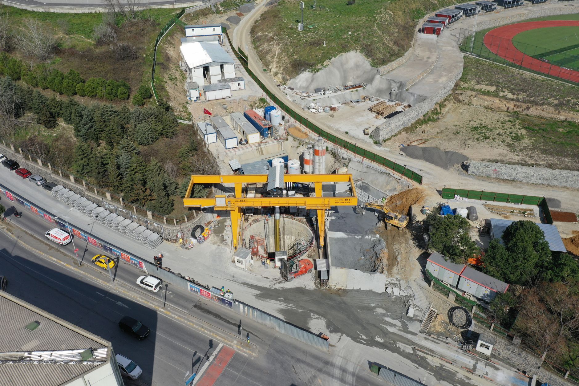 High angle aerial view of a construction site in Güngören, Istanbul, Turkey. — Discovering the Personal Development Benefits