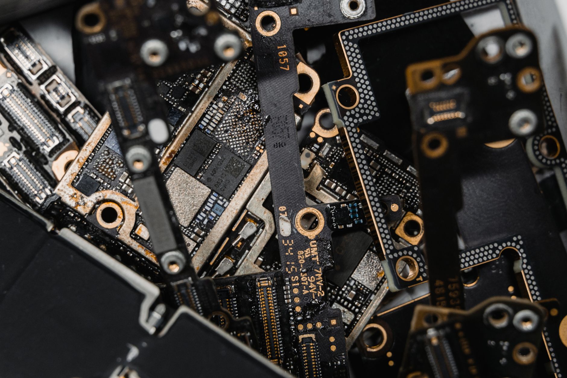 A detailed close-up of assorted electronic circuit board components. — Shoreline extraction points everyone should know